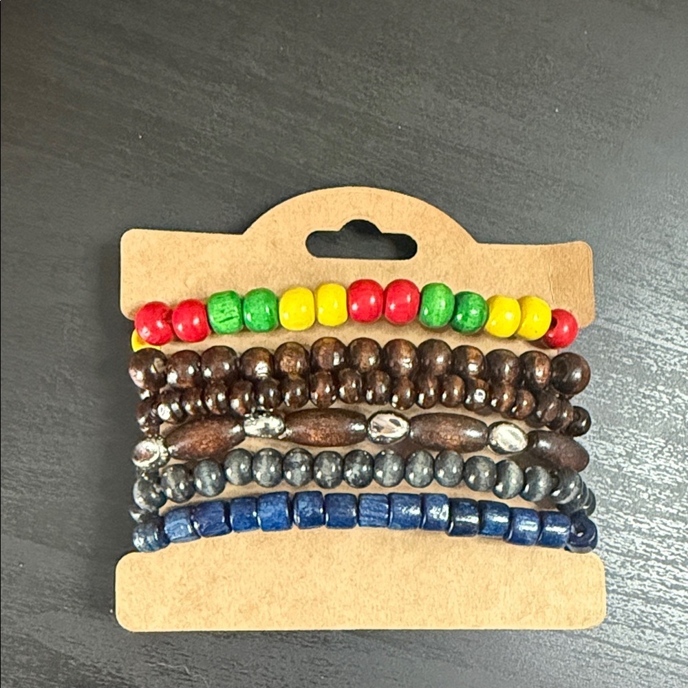 Colorful Beaded Bracelet Set - Picture 2 of 2